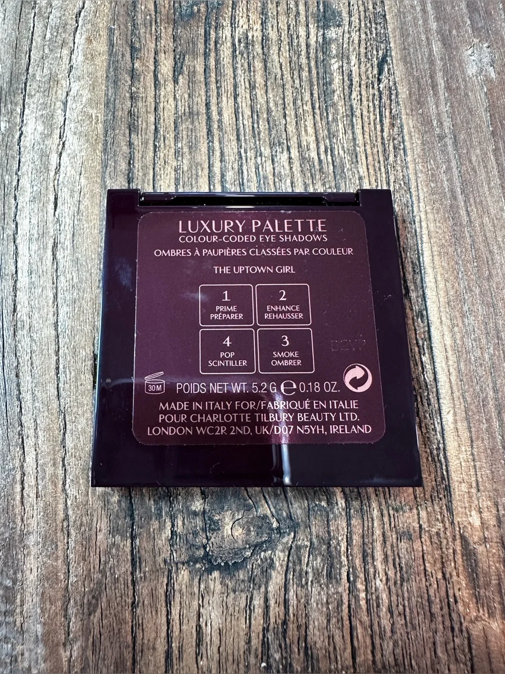 Charlotte Tilbury Luxury Palette - gray eyeshadow